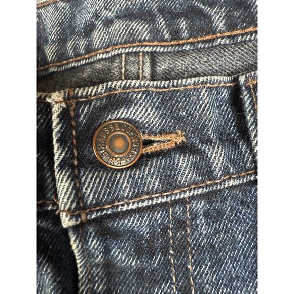 VTG Levis 512 Jeans Mens 34x31 Blue Denim Distressed Electric Acid Wash Grunge - Picture 7 of 8